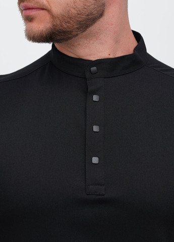 Черная кэжуал, классическая рубашка однотонная Trend Collection