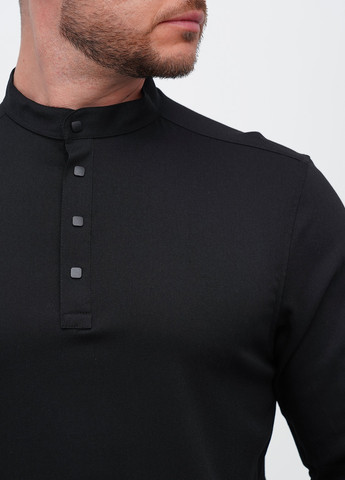 Черная кэжуал, классическая рубашка однотонная Trend Collection