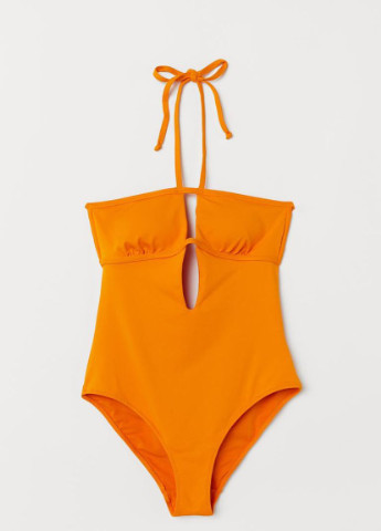 Оранжевый летний купальник H&M
