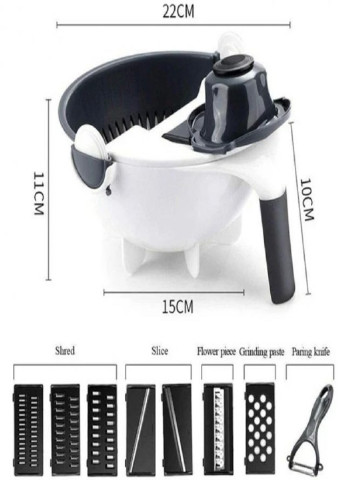 Овочерізка багатофункціональна терка з контейнером BASKET VEGETABLE No Brand (253676607)