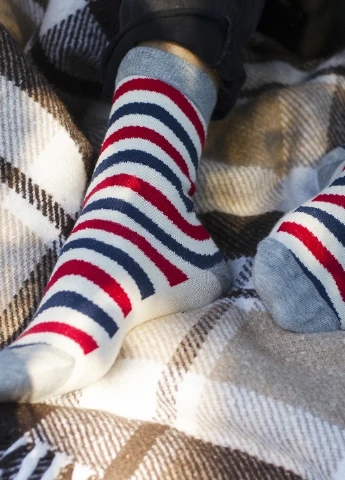 Червоні носки Mo-Ko-Ko Socks смужки (25064118)