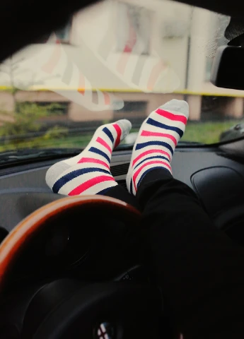Червоні носки Mo-Ko-Ko Socks смужки (25064118)