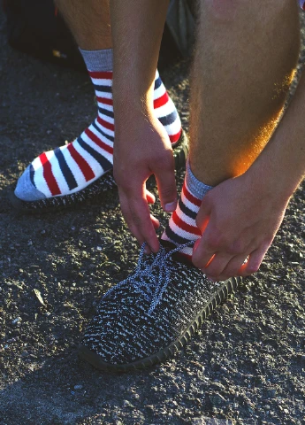 Червоні носки Mo-Ko-Ko Socks смужки (25064118)