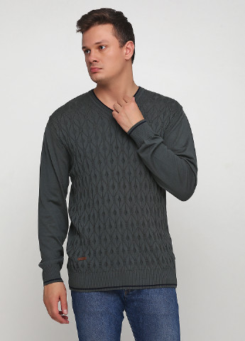 Оливковый (хаки) зимний пуловер пуловер Vip Stones