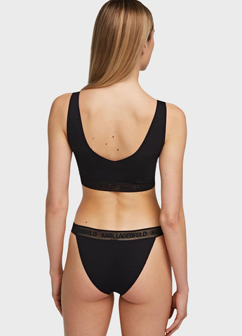 Чорний топ бюстгальтер Karl Lagerfeld без кісточок поліамід