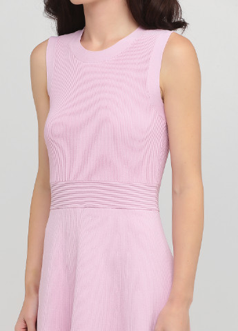 Светло-розовое кэжуал платье клеш Michael Kors однотонное