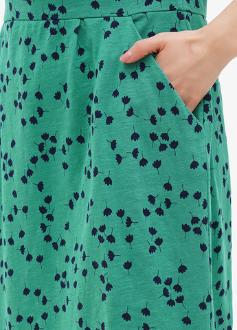 Зеленое кэжуал платье Boden с рисунком