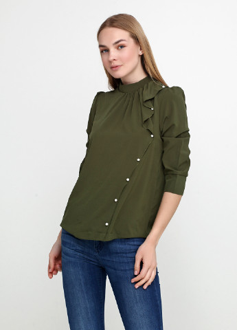 Оливкова (хакі) демісезонна блуза LARIC