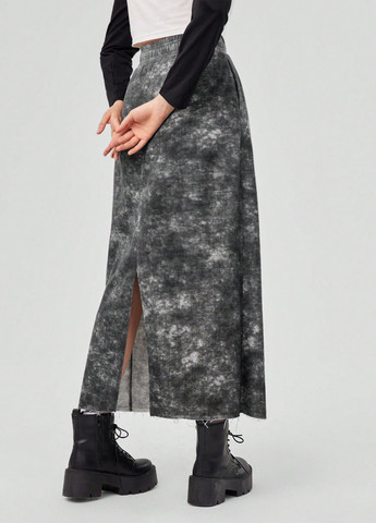 Разноцветная кэжуал тай-дай юбка SHEIN