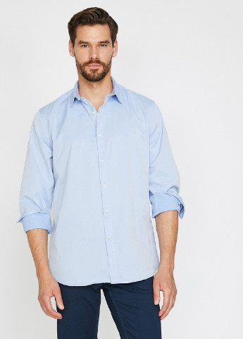 Голубой классическая рубашка KOTON