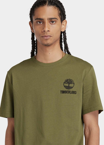 Хаки (оливковая) футболка Timberland