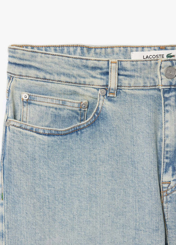 Голубые демисезонные джинсы Lacoste
