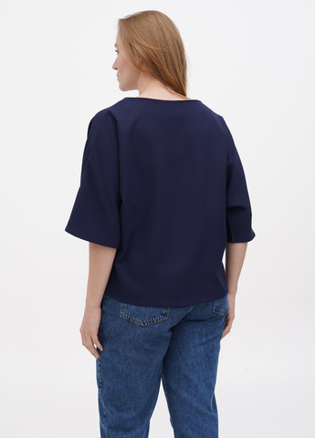 Темно-синяя летняя блуза Laura Bettini