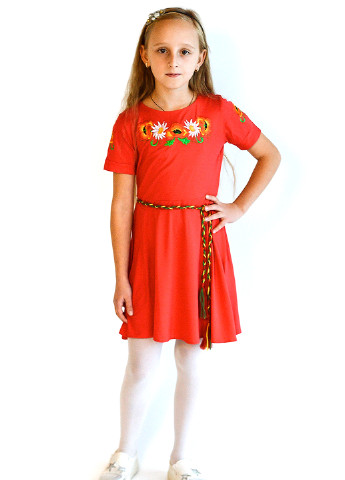 Красное платье ЕтноМодерн (251304193)