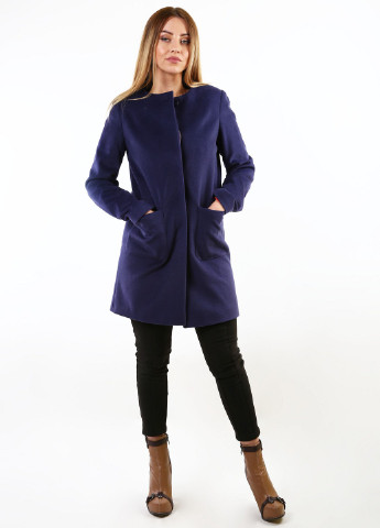 Синее демисезонное Пальто InDresser