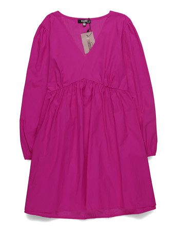 Фуксиновое (цвета Фуксия) кэжуал платье а-силуэт Missguided однотонное