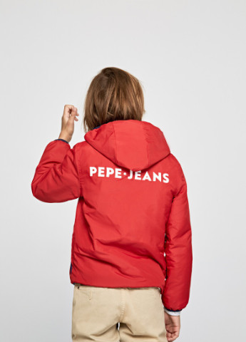 Красная демисезонная куртка Pepe Jeans