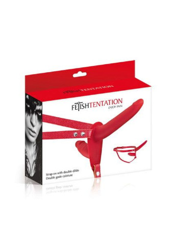 Двойной страпон Strap-On with Double Dildo Red Fetish Tentation (254953758)