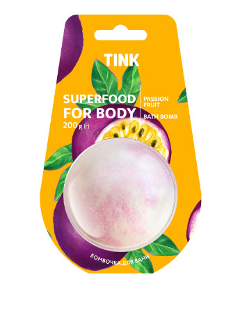 Бурлящий шарик для ванны Passion Fruit, 200 г Tink (210247101)