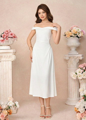 Белое платье SHEIN (364846522)