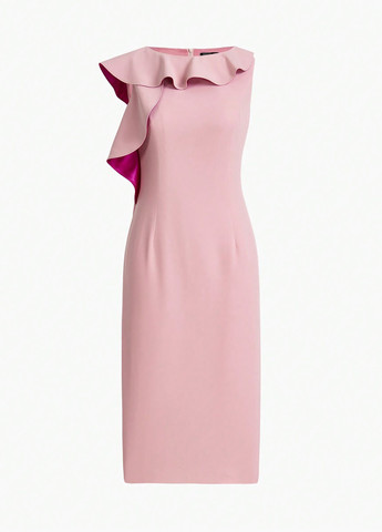 Світло-рожева кежуал сукня футляр SHEIN однотонна