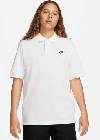 Белая футболка-поло fn3894-100_2024 для мужчин Nike с логотипом