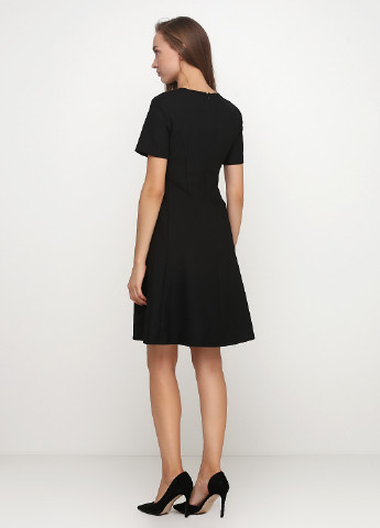 Черное кэжуал платье клеш Maison 123 однотонное