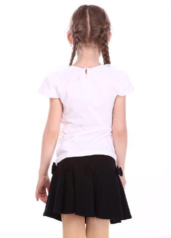Белая летняя футболка с коротким рукавом Vidoli