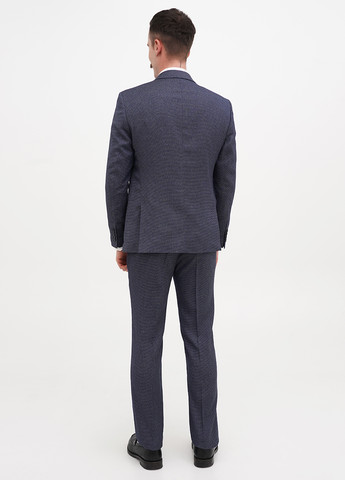 Серо-синий демисезонный костюм (пиджак, брюки) брючный Federico Cavallini