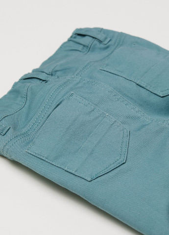 Мятные кэжуал демисезонные брюки зауженные H&M