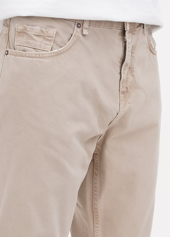 Светло-бежевые демисезонные укороченные джинсы Pull&Bear