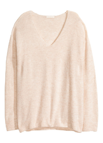 Светло-бежевый демисезонный пуловер пуловер H&M