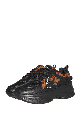 Черные демисезонные кроссовки st8848-5 black-leopard Stilli