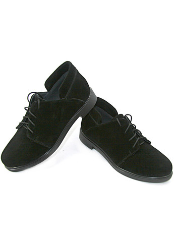 Mila Туфлі чорний з натуральна замша, — демісезон (360976385)