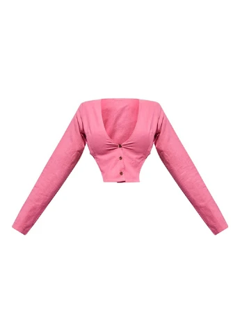 Розовая блуза PrettyLittleThing