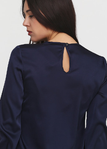 Темно-синяя демисезонная блуза Jhiva