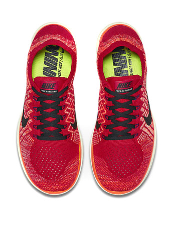 Красные демисезонные кроссовки Nike Free 4.0 Flyknit