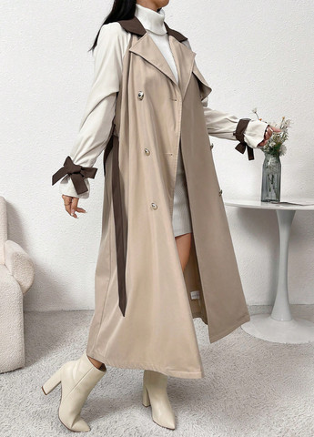 Плащ SHEIN тренчкот на гудзиках демісезон (340109046)