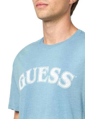 Блакитна футболка Guess