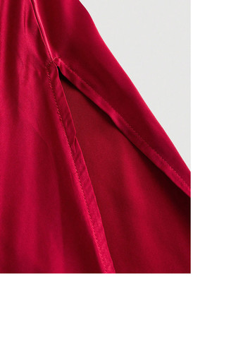 Красное вечернее платье годе SHEIN однотонное