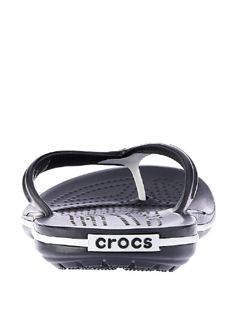 Вьетнамки Crocs однотонные чёрные кэжуалы