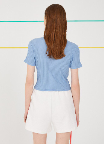 Голубой женская футболка-футболка KOTON