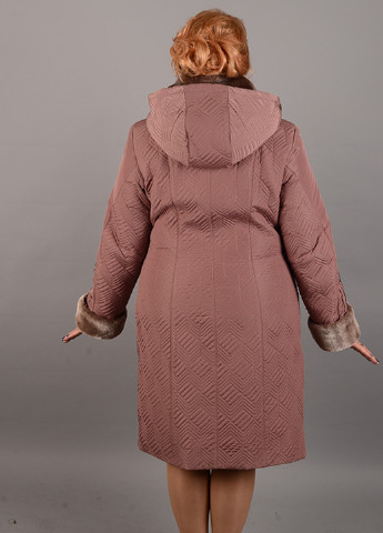 Персиковая зимняя зимняя куртка с искусственным мехом Mangust