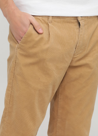 Бежевые кэжуал демисезонные зауженные брюки C&A