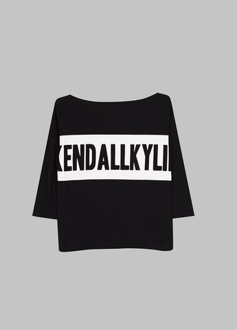 Черная летняя футболка Kendall & Kylie