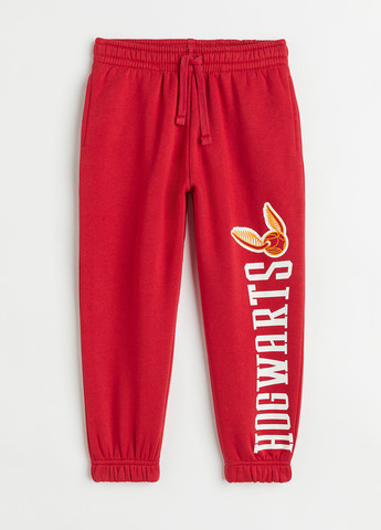 Красные спортивные, кэжуал демисезонные джоггеры брюки H&M