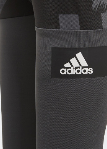 Грифельно-серые демисезонные леггинсы adidas