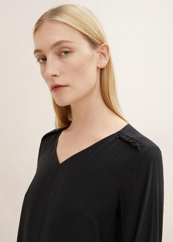 Чёрная блуза Tom Tailor