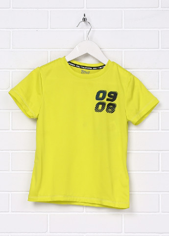 Желтая демисезонная футболка с коротким рукавом Crivit