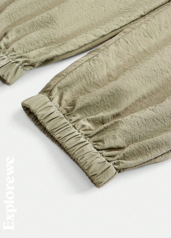 Бежевий демісезонний костюм (вітровка, брюки) SHEIN